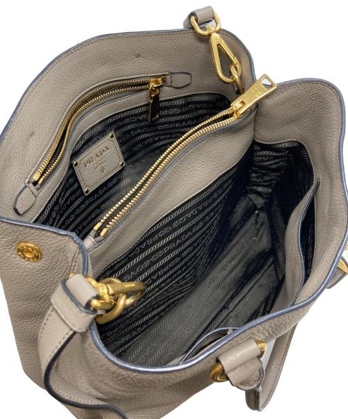 PRADA（プラダ）PRADA (プラダ) 2WAYバッグ グレージュの古着・服飾アイテム