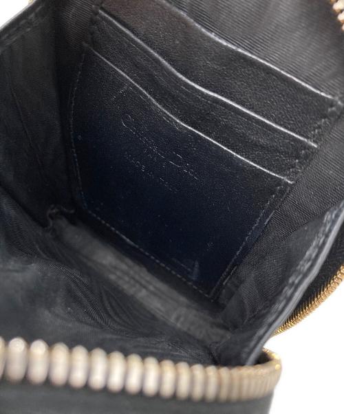 Christian Dior（クリスチャン ディオール）Christian Dior (クリスチャン ディオール) Lady Dior Call'in Dior カナージュ ラムスキン フォンホルダー ブラックの古着・服飾アイテム