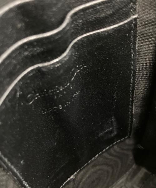 Christian Dior（クリスチャン ディオール）Christian Dior (クリスチャン ディオール) Lady Dior Call'in Dior カナージュ ラムスキン フォンホルダー ブラックの古着・服飾アイテム