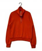 DRIES VAN NOTENドリスヴァンノッテン）の古着「ハーフジップスウェット」｜オレンジ