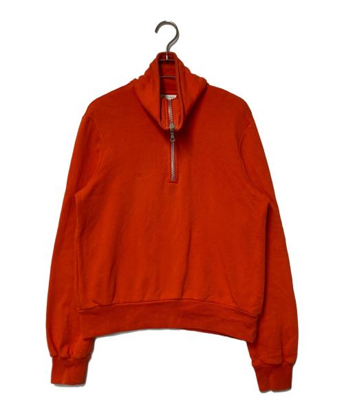DRIES VAN NOTEN（ドリスヴァンノッテン）DRIES VAN NOTEN (ドリスヴァンノッテン) ハーフジップスウェット オレンジ サイズ:XSの古着・服飾アイテム
