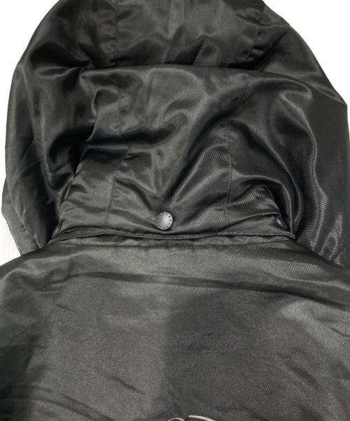 HUNTING WORLD（ハンティングワールド）HUNTING WORLD (ハンティングワールド) ロゴ刺繍裏ボアフーデットコート ブラック サイズ:Mの古着・服飾アイテム