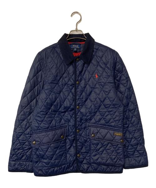 POLO RALPH LAUREN（ポロ・ラルフローレン）POLO RALPH LAUREN (ポロ・ラルフローレン) ポニー刺繍キルティングジャケット ネイビー サイズ:キッズ規格Lの古着・服飾アイテム