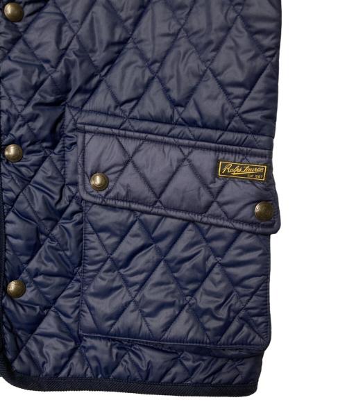 POLO RALPH LAUREN（ポロ・ラルフローレン）POLO RALPH LAUREN (ポロ・ラルフローレン) ポニー刺繍キルティングジャケット ネイビー サイズ:キッズ規格Lの古着・服飾アイテム