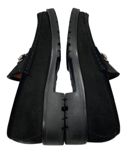 GUCCI（グッチ）GUCCI (グッチ) スエードビットローファー ブラック サイズ:7の古着・服飾アイテム