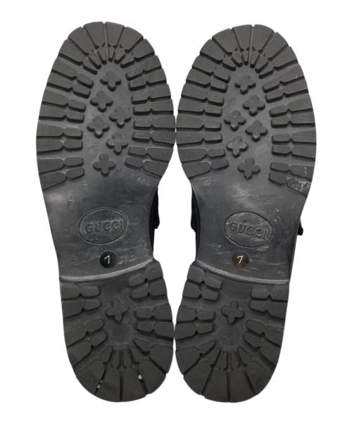 GUCCI（グッチ）GUCCI (グッチ) スエードビットローファー ブラック サイズ:7の古着・服飾アイテム