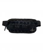Vivienne Westwoodヴィヴィアンウエストウッド）の古着「オーブ柄 ウエストバッグ」｜ブラック