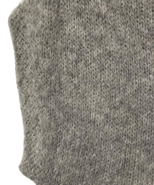 KAGURE（カグレ）KAGURE (カグレ) アルパカルーズベスト グレー サイズ:FREEの古着・服飾アイテム