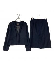 Demi-Luxe Beams（デミルクス ビームス）の古着「スラブツイード スカートセットアップ」｜ネイビー