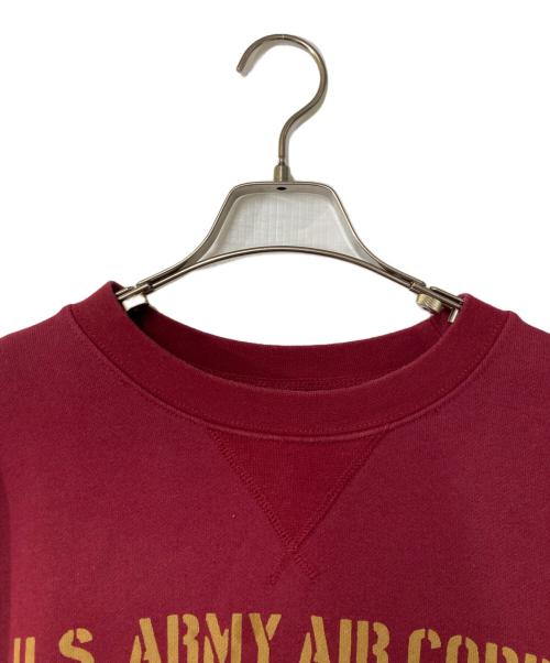 AVIREX（アヴィレックス）AVIREX (アヴィレックス) プリントスウェット レッド サイズ:XLの古着・服飾アイテム