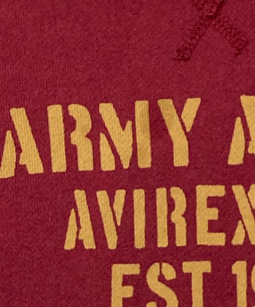AVIREX（アヴィレックス）AVIREX (アヴィレックス) プリントスウェット レッド サイズ:XLの古着・服飾アイテム
