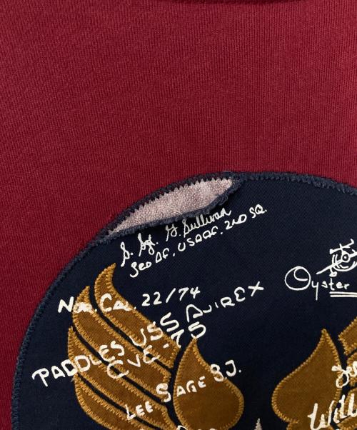 AVIREX（アヴィレックス）AVIREX (アヴィレックス) プリントスウェット レッド サイズ:XLの古着・服飾アイテム