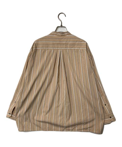 ticca（ティッカ）TICCA (ティッカ) ノーカラースクエアビッグシャツ ベージュ サイズ:Fの古着・服飾アイテム