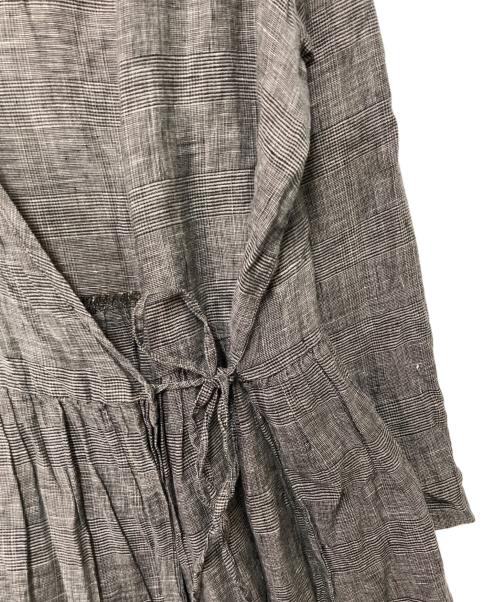 nest Robe（ネストローブ）nest Robe (ネストローブ) リネンワンピース グレー サイズ:Freeの古着・服飾アイテム