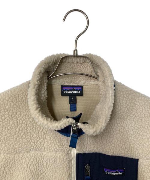 Patagonia（パタゴニア）Patagonia (パタゴニア) メンズ・クラシック・レトロX・ベスト アイボリー×ネイビー サイズ:Mの古着・服飾アイテム