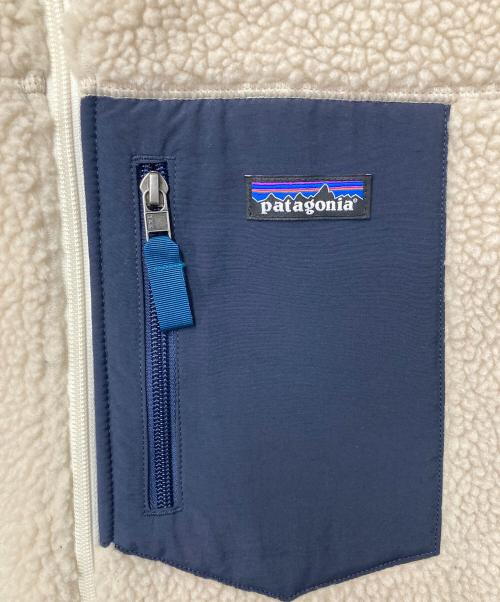 Patagonia（パタゴニア）Patagonia (パタゴニア) メンズ・クラシック・レトロX・ベスト アイボリー×ネイビー サイズ:Mの古着・服飾アイテム