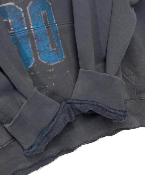 masonprince（メゾンプリンス）MASONPRINCE (メゾンプリンス) ダメージ加工 フロントロゴ パーカー ネイビー サイズ:1の古着・服飾アイテム