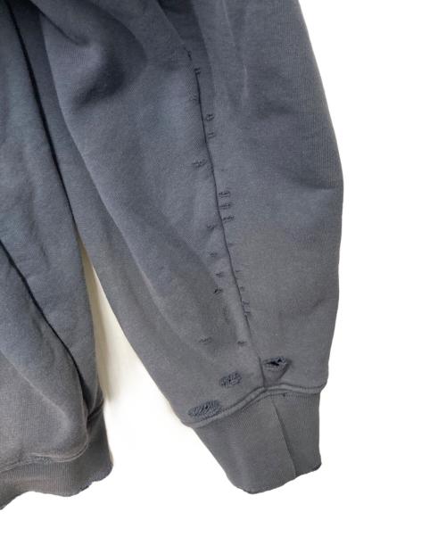 masonprince（メゾンプリンス）MASONPRINCE (メゾンプリンス) ダメージ加工 フロントロゴ パーカー ネイビー サイズ:1の古着・服飾アイテム