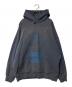 MASONPRINCE（メゾンプリンス）の古着「ダメージ加工 フロントロゴ パーカー」｜ネイビー