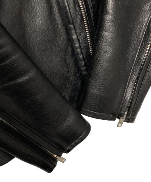 LITHIUM HOMME（リチウムオム・ファム）LITHIUM HOMME (リチウムオム・ファム) レザージャケット ブラック サイズ:46の古着・服飾アイテム