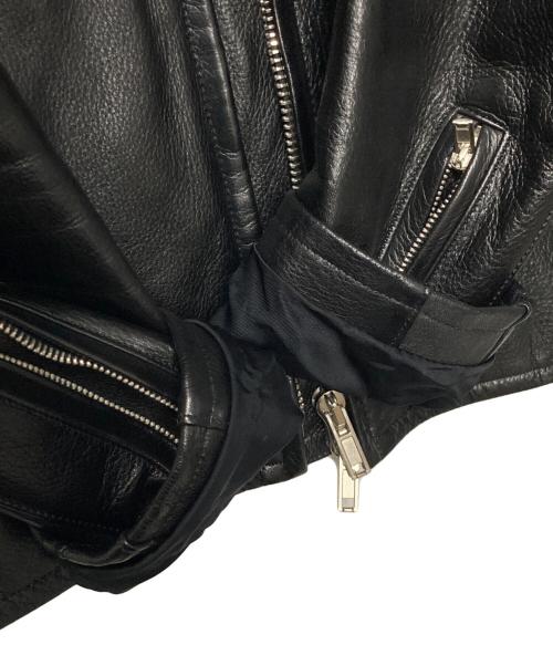 LITHIUM HOMME（リチウムオム・ファム）LITHIUM HOMME (リチウムオム・ファム) レザージャケット ブラック サイズ:46の古着・服飾アイテム
