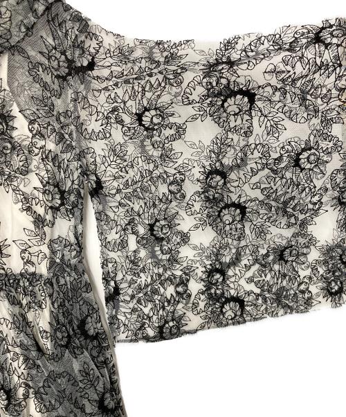 hazama（ハザマ）hazama (ハザマ) 狂った正義が辿る末路のレースワンピース ブラック×ホワイト サイズ:Freeの古着・服飾アイテム