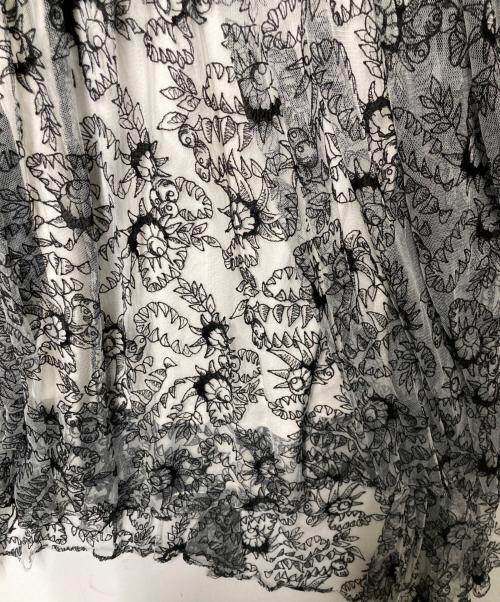 hazama（ハザマ）hazama (ハザマ) 狂った正義が辿る末路のレースワンピース ブラック×ホワイト サイズ:Freeの古着・服飾アイテム