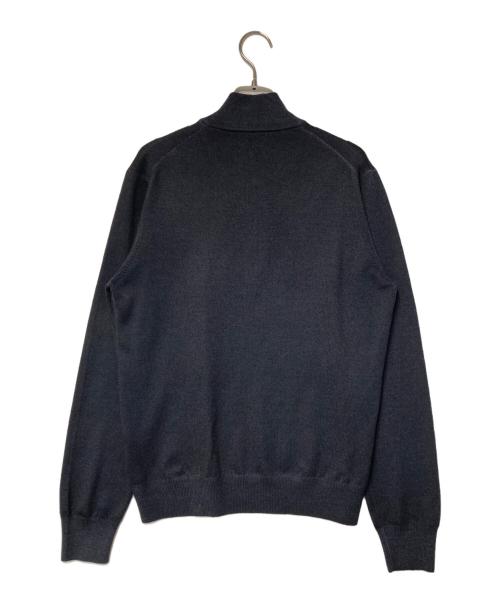 GRAN SASSO（グランサッソ）GRAN SASSO (グランサッソ) ハーフジップウールニット ダークグレー サイズ:46の古着・服飾アイテム