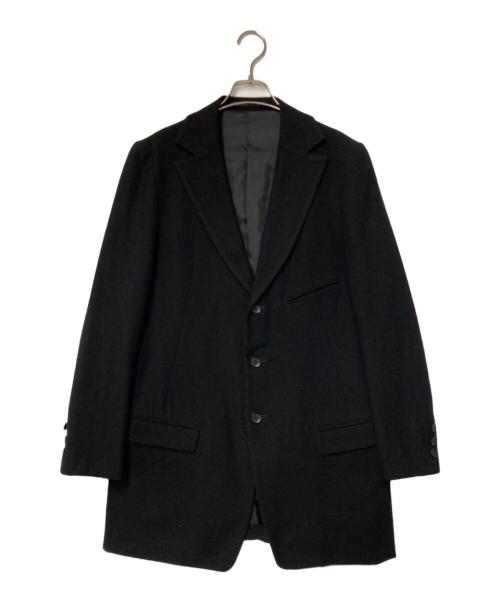 yohji yamamoto+noir（ヨウジヤマモトプリュスノアール）yohji yamamoto+noir (ヨウジヤマモトプリュスノアール) ウール3Bロングジャケット ブラック サイズ:1の古着・服飾アイテム