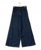 Needlesニードルズ）の古着「コットンリネンフレアデニムパンツ」｜インディゴ