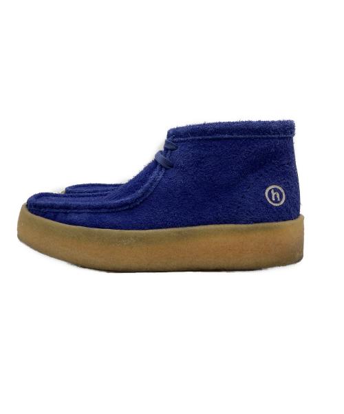 CLARKS（クラークス）CLARKS (クラークス) HIDDEN NY (ヒドゥンニューヨーク) WALLABEE CUP BOOT ブルー サイズ:UK8/US9/EU42の古着・服飾アイテム
