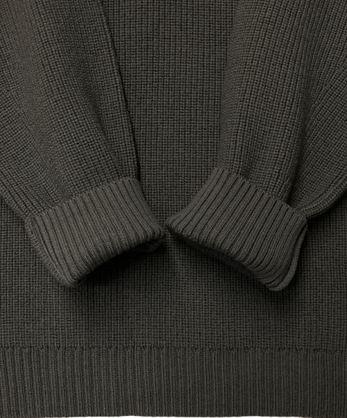 THE DAY（ザデイ）the DAY (ザデイ) LOW GAUGE MERINO CREWNECK KNIT グレー サイズ:2の古着・服飾アイテム
