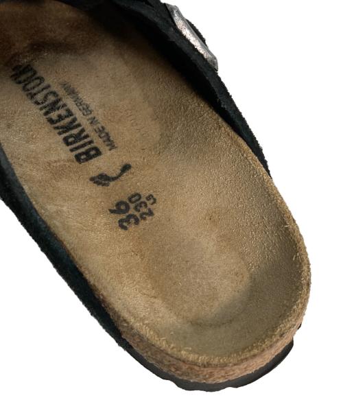 BIRKENSTOCK（ビルケンシュトック）BIRKENSTOCK (ビルケンシュトック) ボストンスエードサンダル ブラック サイズ:36の古着・服飾アイテム