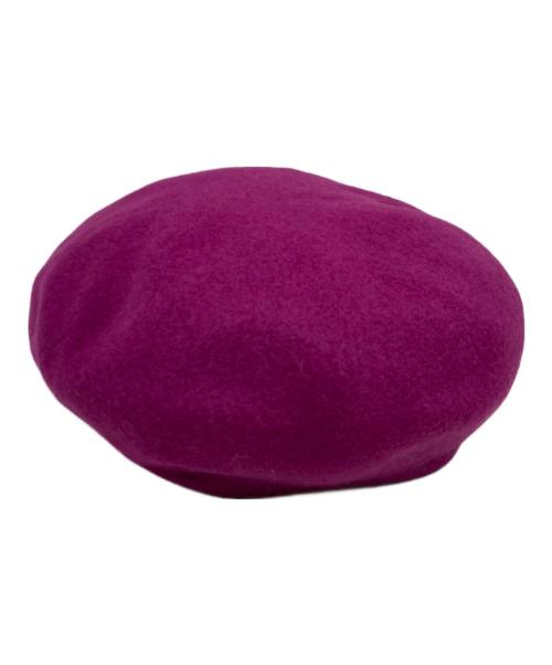 Vivienne Westwood（ヴィヴィアンウエストウッド）Vivienne Westwood (ヴィヴィアンウエストウッド) オーブ刺繍 ウールベレー帽 ピンク サイズ:S-Mの古着・服飾アイテム