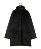 SOU・SOUソウソウ）の古着「ボアフリース スタンドカラーコート」｜ブラック