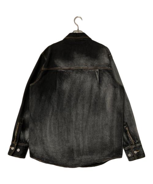 FenG CHen WANG（フェンチェンワン）FenG CHen WANG (フェンチェンワン) LEVI'S RED (リーバイス レッド) Crossover Tie Dye Denim Jacket ブラック×グレー サイズ:Ｍの古着・服飾アイテム
