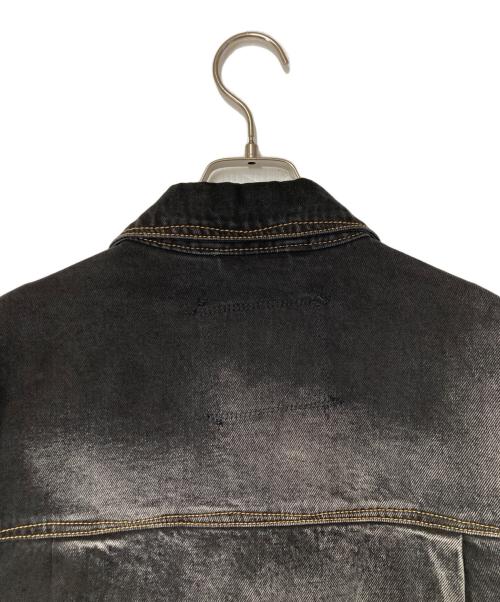 FenG CHen WANG（フェンチェンワン）FenG CHen WANG (フェンチェンワン) LEVI'S RED (リーバイス レッド) Crossover Tie Dye Denim Jacket ブラック×グレー サイズ:Ｍの古着・服飾アイテム