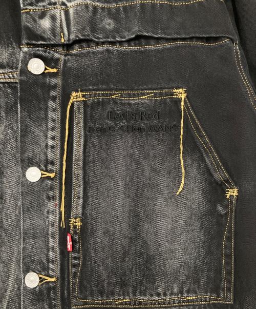 FenG CHen WANG（フェンチェンワン）FenG CHen WANG (フェンチェンワン) LEVI'S RED (リーバイス レッド) Crossover Tie Dye Denim Jacket ブラック×グレー サイズ:Ｍの古着・服飾アイテム