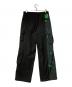 FenG CHen WANG (フェンチェンワン) Lacquerware Print Cargo Pants ブラック×グリーン サイズ:L：13000円