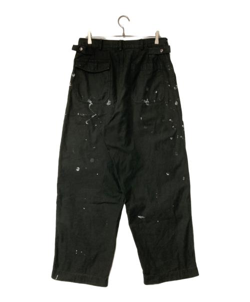 MARKA（マーカ）MARKA (マーカ) BAKER PANTS PAINTED ブラック サイズ:3の古着・服飾アイテム