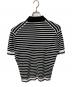 JOHN SMEDLEY (ジョンスメドレー) ボーダーポロシャツ ブラック×ホワイト サイズ:L：5000円