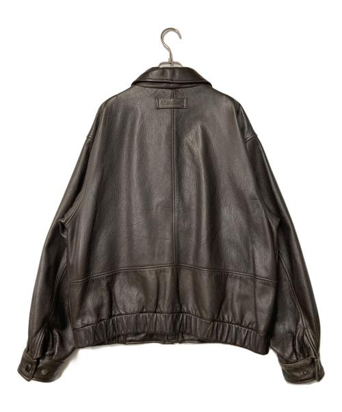 Eddie Bauer（エディーバウアー）Eddie Bauer (エディーバウアー) レザージャケット ブラウン サイズ:Lの古着・服飾アイテム