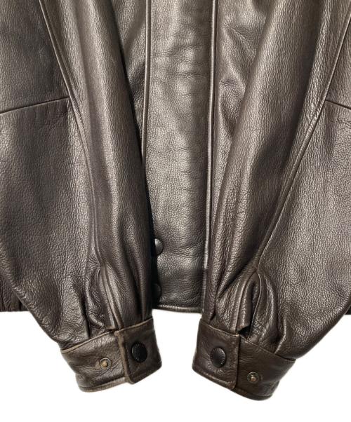 Eddie Bauer（エディーバウアー）Eddie Bauer (エディーバウアー) レザージャケット ブラウン サイズ:Lの古着・服飾アイテム