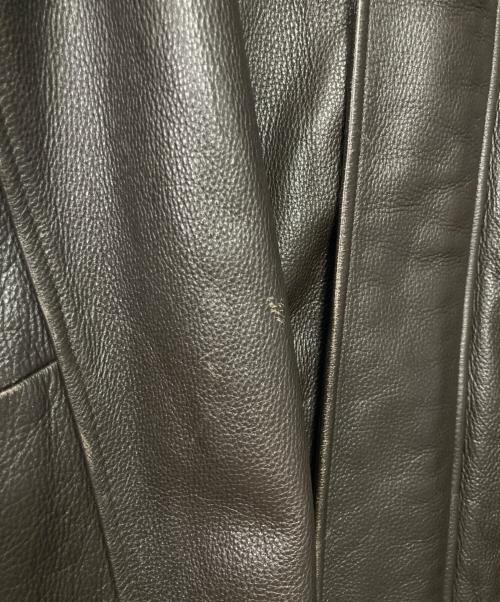 Eddie Bauer（エディーバウアー）Eddie Bauer (エディーバウアー) レザージャケット ブラウン サイズ:Lの古着・服飾アイテム