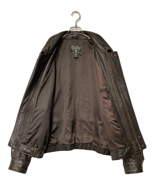 Eddie Bauer（エディーバウアー）Eddie Bauer (エディーバウアー) レザージャケット ブラウン サイズ:Lの古着・服飾アイテム