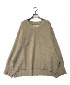 L'appartementアパルトモン）の古着「ADR Super 160's Wool pile Reversible Knit Pullover」｜ベージュ