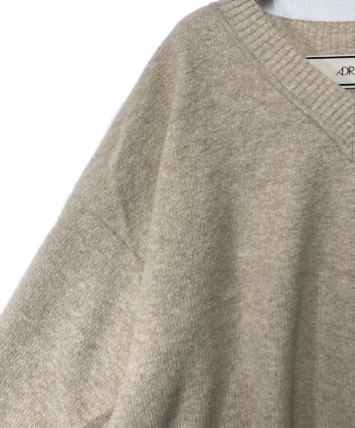L'appartement（アパルトモン）L'Appartement (アパルトモン) ADR Super 160's Wool pile Reversible Knit Pullover ベージュ サイズ:38の古着・服飾アイテム