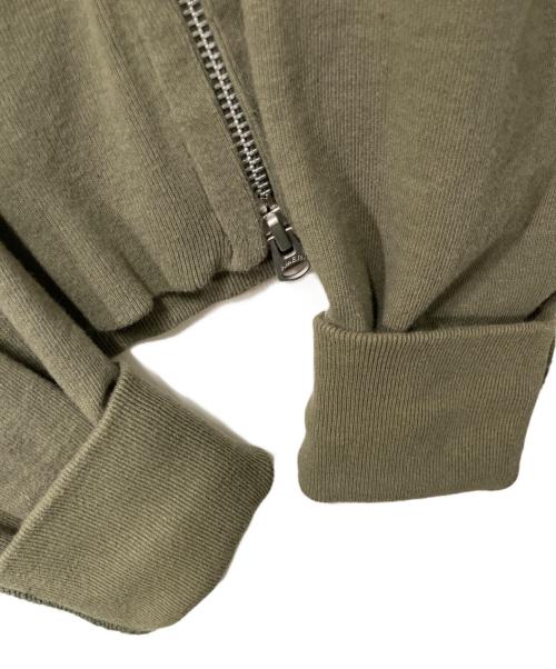 Americana（アメリカーナ）Americana (アメリカーナ) クロップドスウェットパーカー カーキ サイズ:-の古着・服飾アイテム