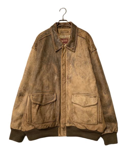 wilsons leather（ウィルソンズレザー）wilsons leather (ウィルソンズレザー) レザーブルゾン ブラウン サイズ:XXLの古着・服飾アイテム