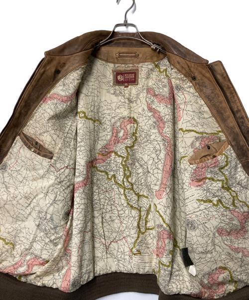 wilsons leather（ウィルソンズレザー）wilsons leather (ウィルソンズレザー) レザーブルゾン ブラウン サイズ:XXLの古着・服飾アイテム